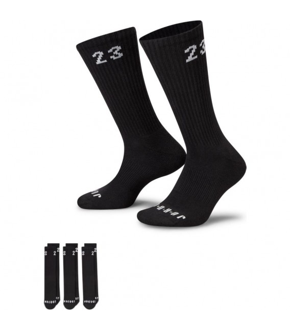Pack Chaussettes Jordan Essentials noir Socks 34-38