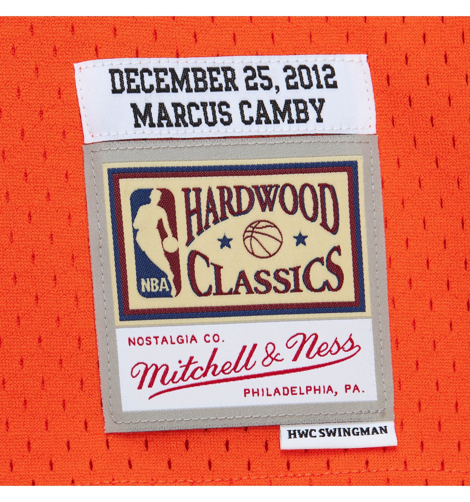 Mitchell & Ness Knicks 2012 Christmas Day Marcus Camby Jersey